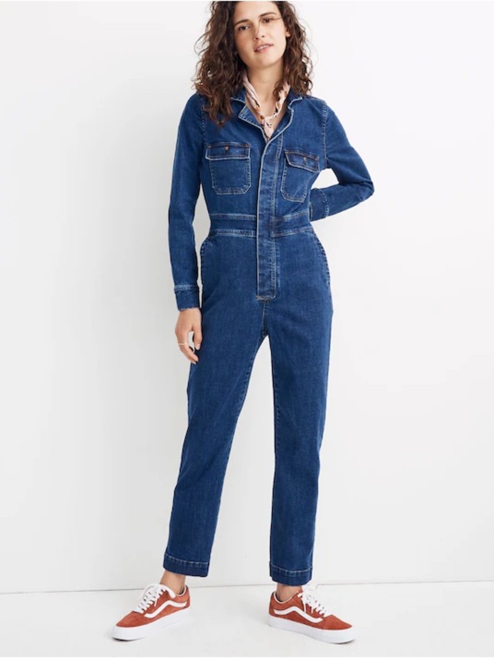 Madewell Dark Blue Denim Jumpsuit Overall